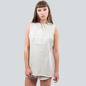 Drop Dead Sweatshirt Vest Pullover Emblem Cut Off